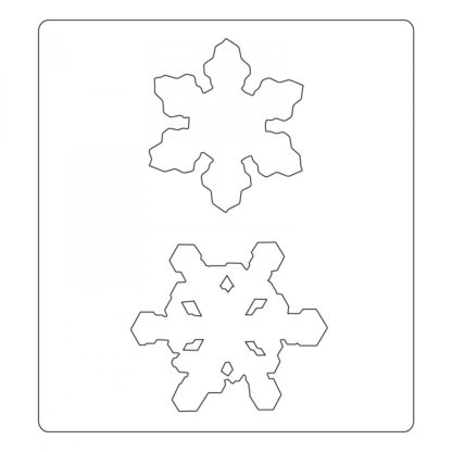 Sizzix Bigz Die w/Texture Fades - Snowflake Duo